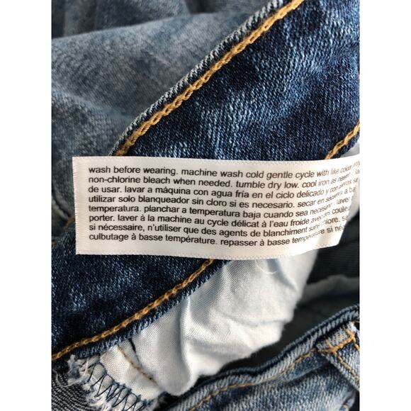 Eloquii Jeans Women's Size 14 High Waist Straight Cropped Distressed Jeans - Picture 6 of 6